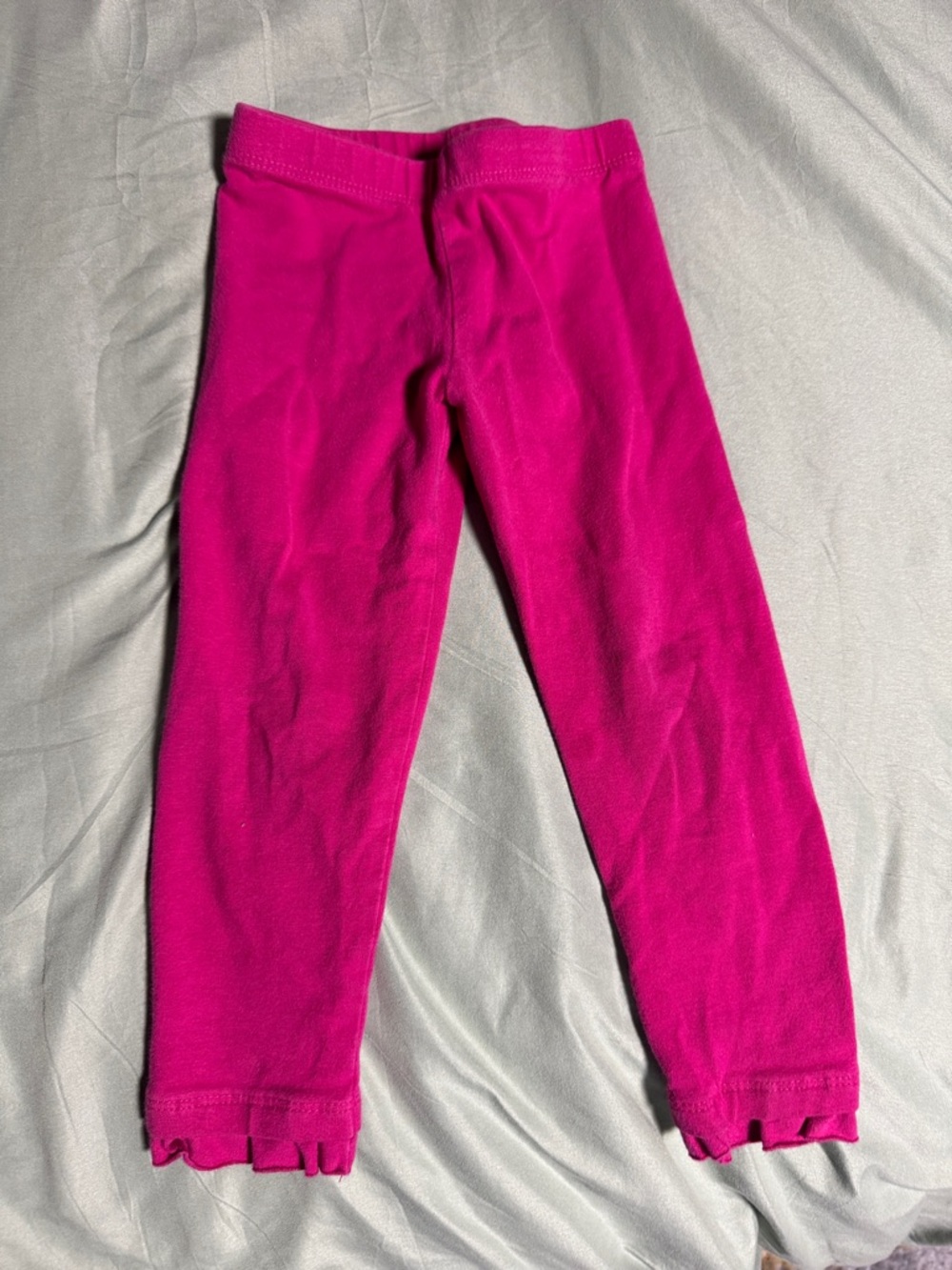 The Children's Place Hot Pink Ruffle Hem Leggings